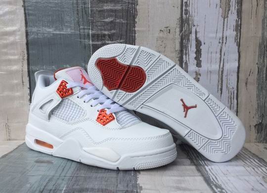 (image for) AIR JORDAN 4 Retro Metallic Orange Men's Shoes White-28